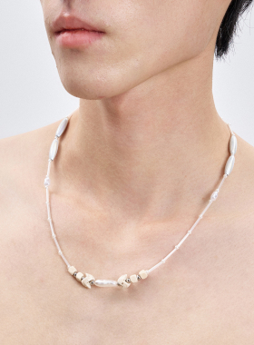 蜕幕|贝壳珍珠串珠项链Seashell & Pearl Beaded Necklace