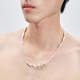 蜕幕|贝壳珍珠串珠项链Seashell & Pearl Beaded Necklace