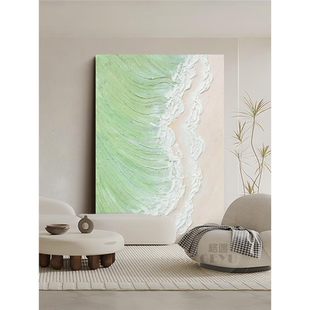 GY.ART原创《星辰大海》简约现代客厅抽象装饰画餐厅砂岩肌理挂画