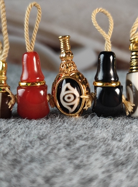 天然手工制作黑红玛瑙天珠三通佛头文玩diy菩提手串e分体三通配饰