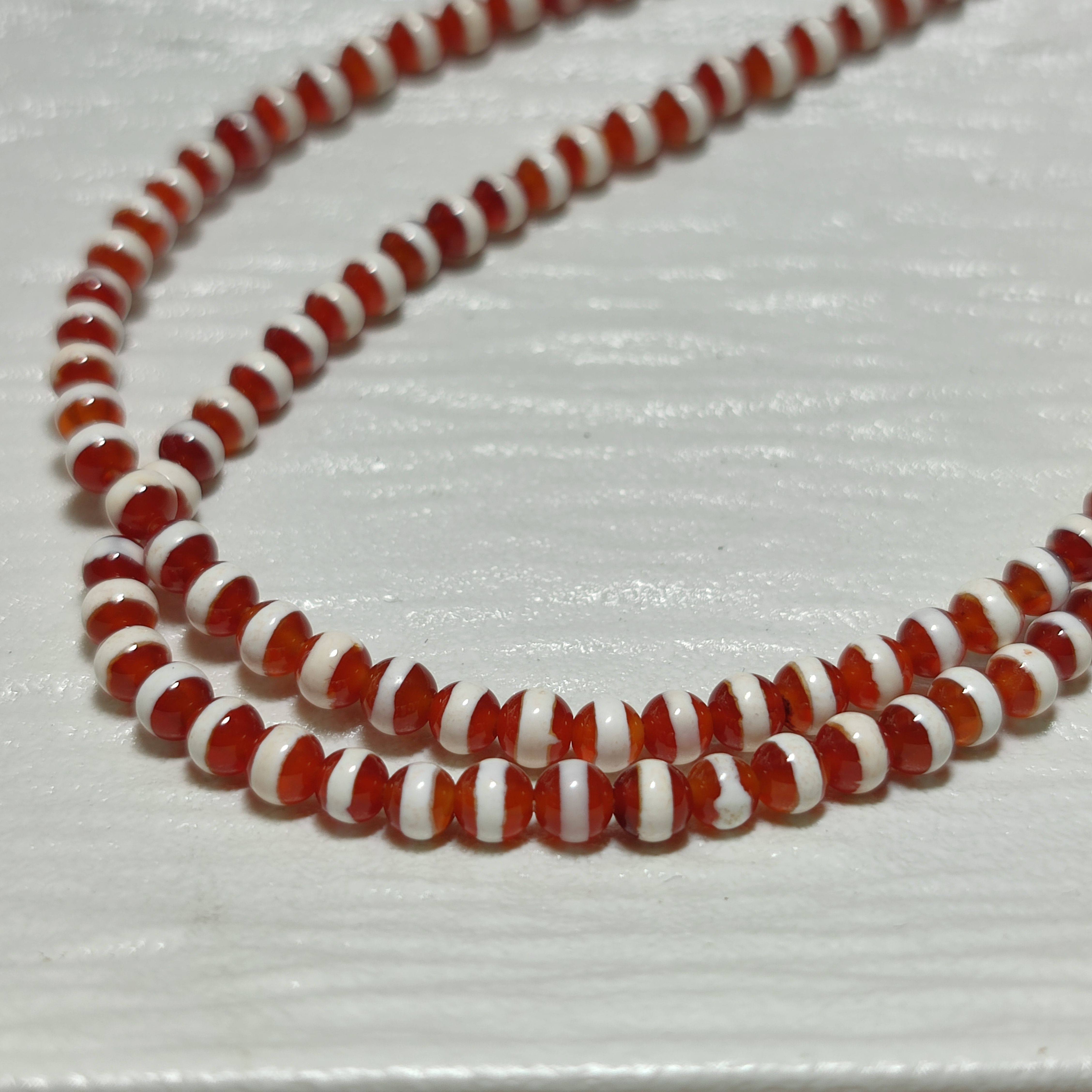 迷你珠天然红玛瑙一线药师单珠配珠散珠DIY文玩配饰佛珠手串隔珠