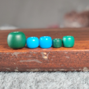 高瓷玉化科技松大孔道珠子大孔径散珠配饰串珠配珠diy可配粗绳