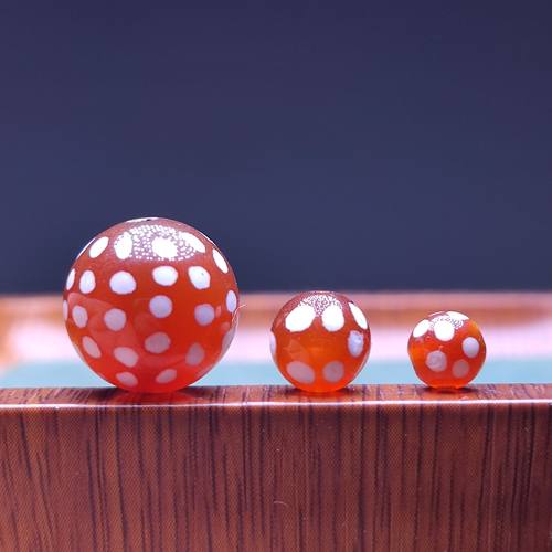 西亚珠玛瑙满天星红玛瑙圆珠散珠项链配饰手工DIY