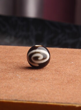 天然西亚藏传天珠散珠藏式一线药是水纹珠配饰线珠天珠多宝配件