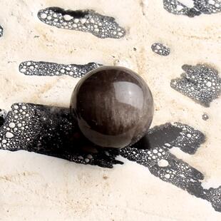 天然银曜石散珠子黑曜石银眼猫眼银耀石diy手工编织手链项链串珠