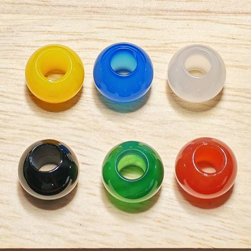 (大孔经散珠)天然7A级红玛瑙玛瑙转运珠手串配件diy文玩配饰串珠