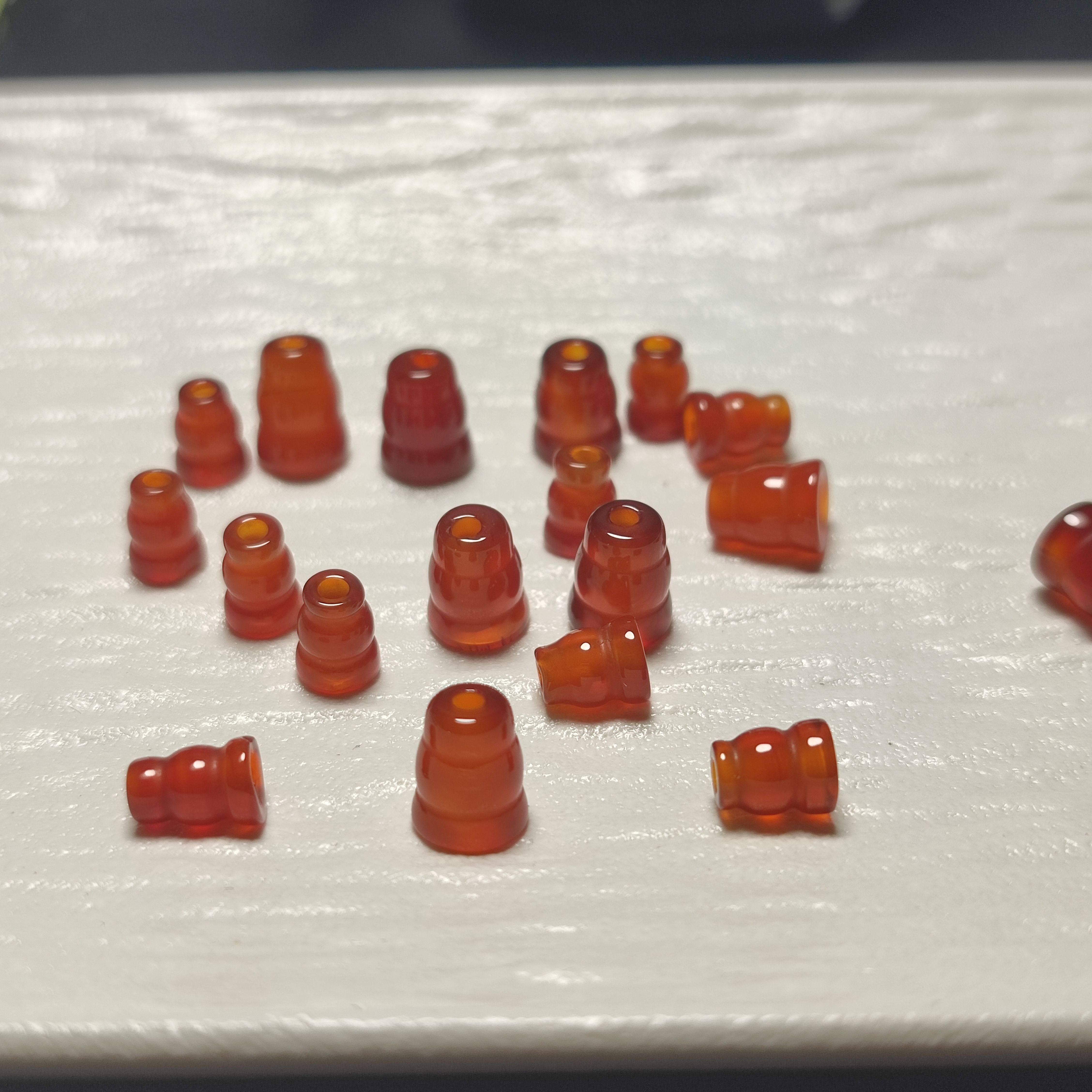 天然红玛瑙佛塔diy配饰三通手链佛珠接头佛塔星月菩提手串配珠散