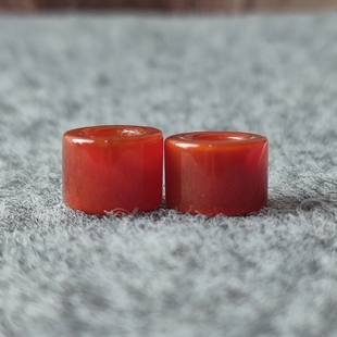 天然红玛瑙桶珠大孔道隔珠DIY手串手链配饰配珠配件饰品散珠