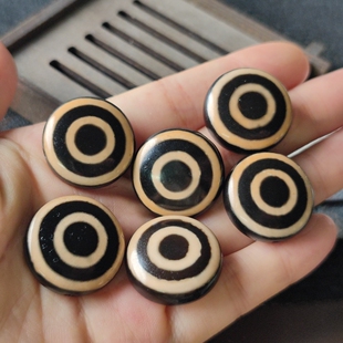 天然玛瑙牙黄羊板眼玛瑙板珠散珠天珠项链玛瑙背云手串手链配饰