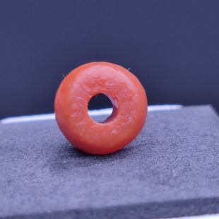 藏传天然红玛瑙老玛瑙老气风化纹玛瑙大孔道文玩手作diy配珠隔珠