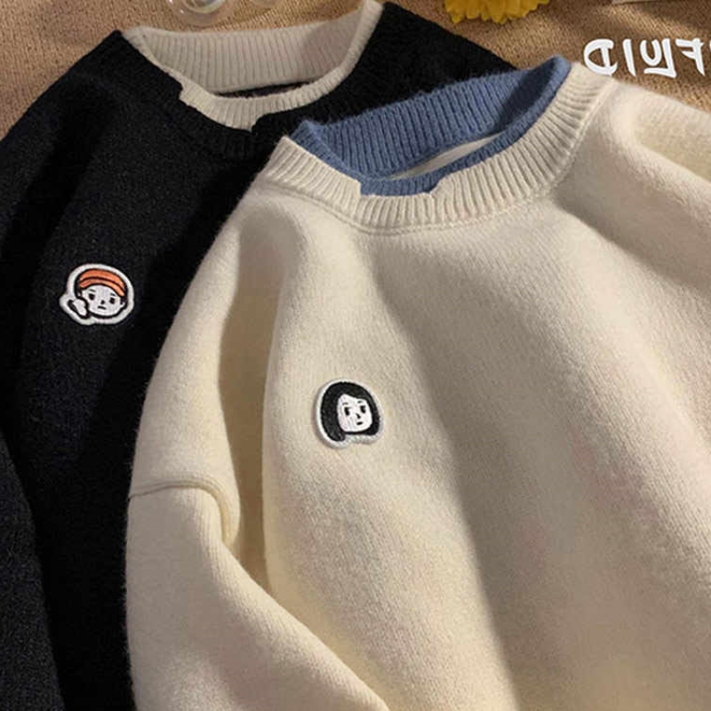 假两件roora毛衣情侣款