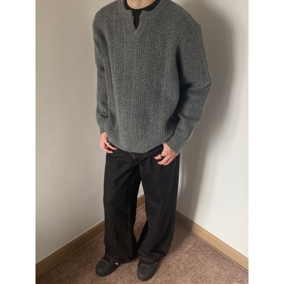 美式v领cleanfit毛衣男生春秋季