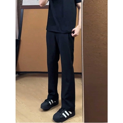 黑色直筒西裤垂坠感高级感