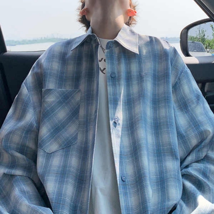 upf50+长袖防晒衬衫男夏季