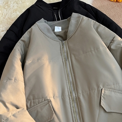 冬季加厚棒球棉服外套男女