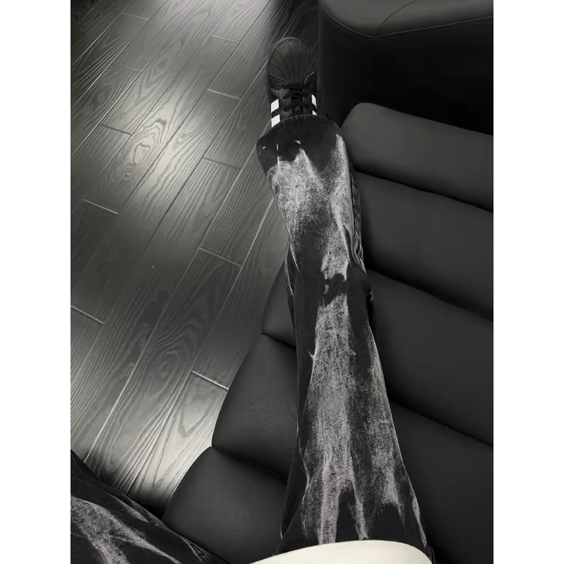 美式高街扎染牛仔裤男款