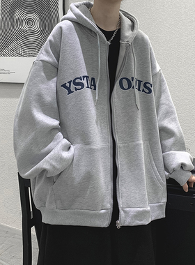 潮牌字母印花衣服港风帅气外套