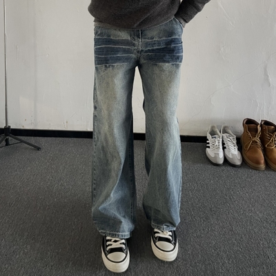 2025春季直筒牛仔裤男潮牌