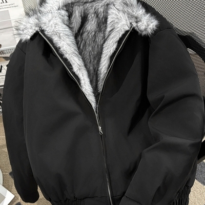 冬季哈灵顿狼王座山雕夹克棉服