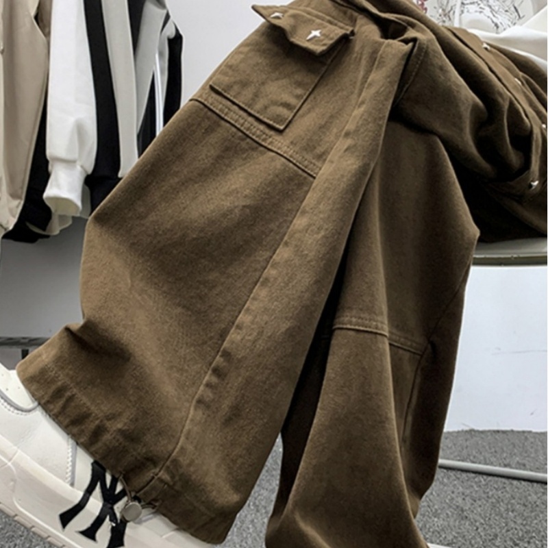 美拉德工装裤子宽松直筒