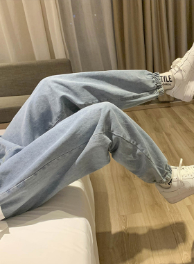 束脚牛仔裤男潮流百搭薄款ins
