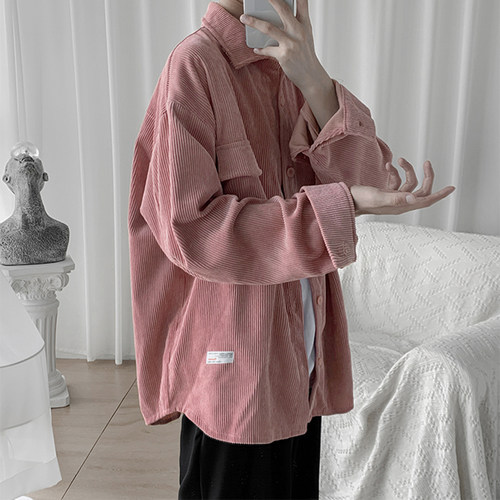 赠送运费险粉色灯蕊绒外套