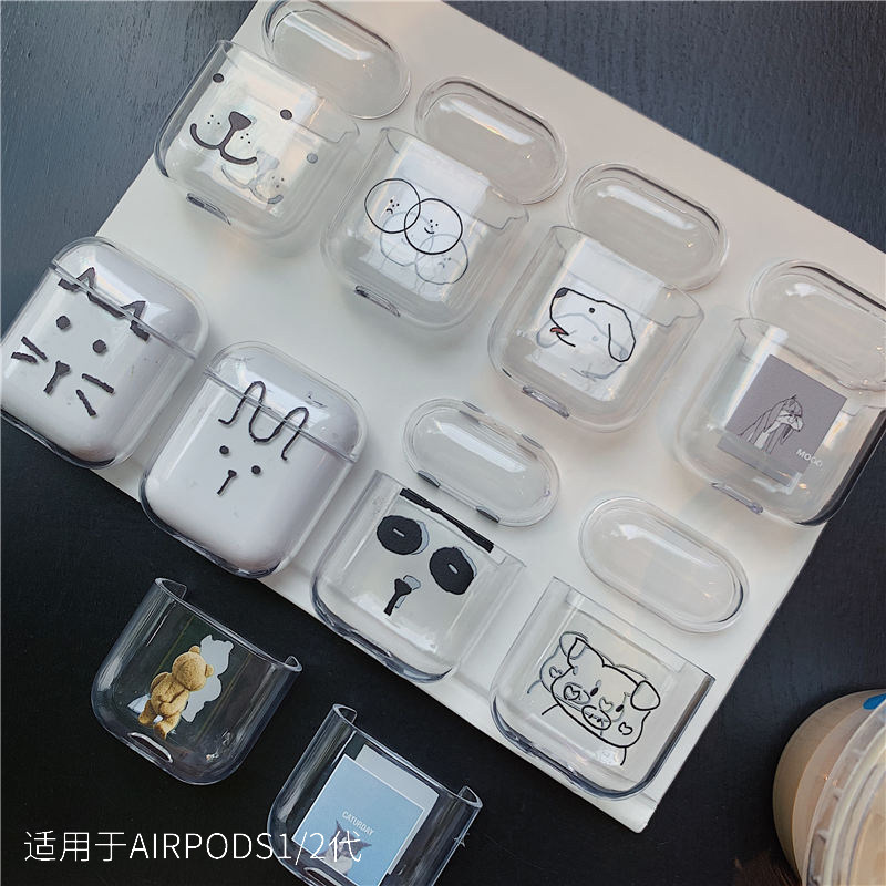 Airpods保护套airpods1/2蓝牙无线耳机套透明卡通iphone硬壳防摔|ruв категории Цифровые аксессуары, MP3/Mp4 аксессуары, наушники - от Buy2taobao.com для оказания профессиональной услуги покупки агента Taobao