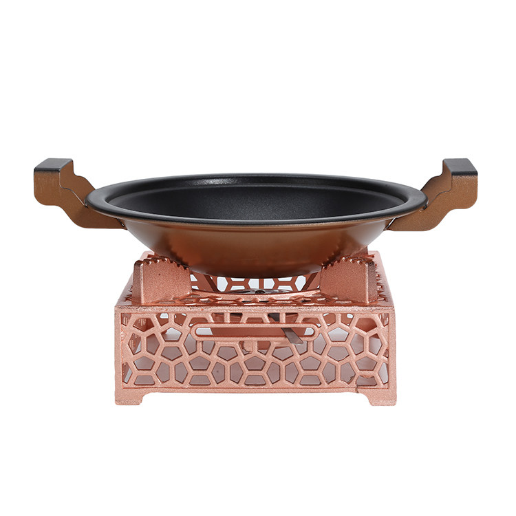 商用铝合金酒精炉中式小火锅家用龙虾海鲜汤锅固体酒精干锅仔