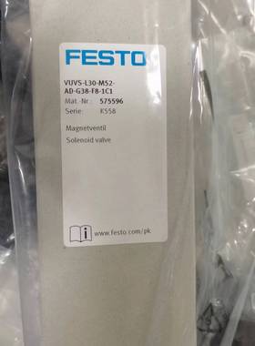 FESTO全新电磁阀VUVS-L30-M52-AD-G38-F8-1C1/575596/575594现货