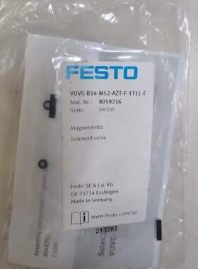 FESTO全新原装电磁阀VUVG-B14-M52-AZT-F-1T1L-F 8058216现货