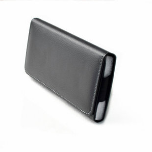 老人中年穿放皮带横款 6寸小腰包户外骑行 薄单层手机袋子5跨腰男士