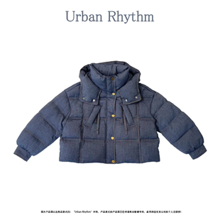 复古连帽百搭显瘦90白鸭绒保暖羽绒服外套 短款 Urban rhythm冬季