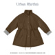 Urban 风衣女蕾丝内里抽绳收腰 rhythm26春夏复古设计感立领中长款