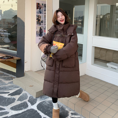 日本offcat美拉德棕色羽绒服女冬新款2025超火中长款韩版宽松超好