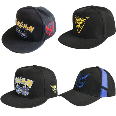 口袋妖怪嘻哈防晒鸭舌帽子