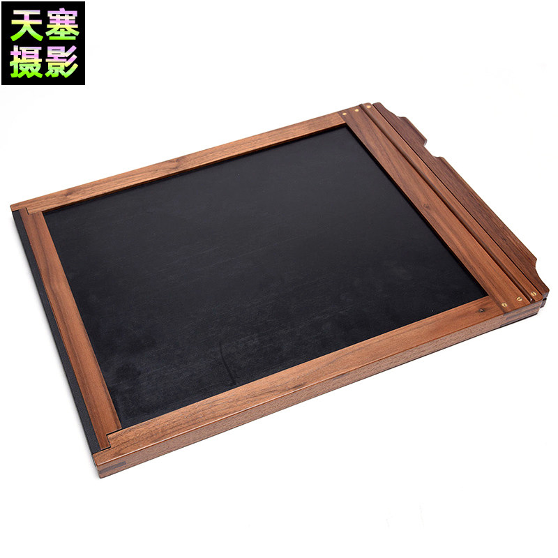 【申豪产】11x14标准木片夹 大型宽幅相机底片夹黑胡桃木片盒精制