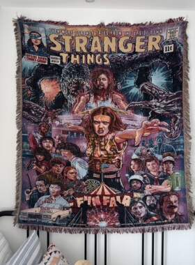 美剧系列 怪奇物语 第三季stranger things 复古美式漫画挂毯