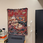 奇妙冒险日系挂毯宿舍装 复古周刊少年JUMP动漫毛毯 JOJO 饰