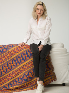 外贸几何印第安异域风情盖毯装饰毯沙发毯休闲毯原单挂毯沙发垫