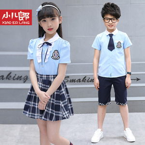 童装小学生深圳校服套装男女童夏季儿童学院风班服校服幼儿园园服