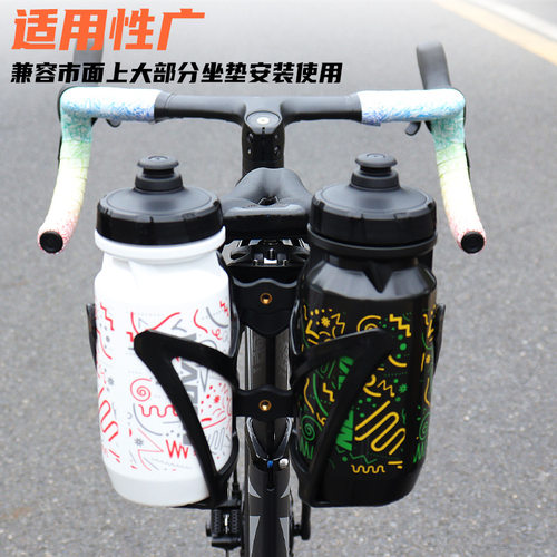 捷安特适配山地自行车双水壶架转换底座便捷稳固安装两个水杯架子
