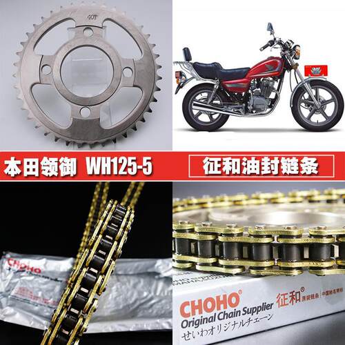 捷安特适配苯田领御WH125-5征和油封链条链盘SDH125-42威猛大小