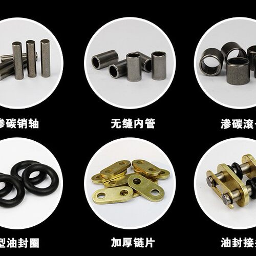 捷安特适配钱江猛龙QJ150-26H新御龙QJ150-26J油封链条链盘套链