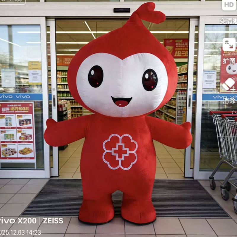 红十字卡通充气人偶服成人演出