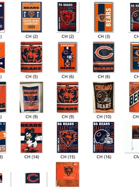 外贸货源芝加哥熊队旗帜车旗Chicago Bears Flag亚马逊WISH EBAY