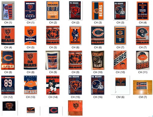 外贸货源芝加哥熊队旗帜车旗Chicago Bears Flag亚马逊WISH EBAY
