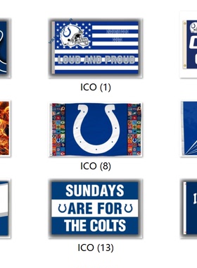 外贸货源小马队旗帜NFL Indianapolis Colts Flag亚马逊WISH EBAY
