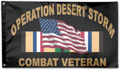外贸货源Operation Desert Storm Combat Veteran Garden Flags