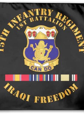外贸1st Bn 15th Infantry REGT OIF Flag亚马逊WISH EBAY热卖