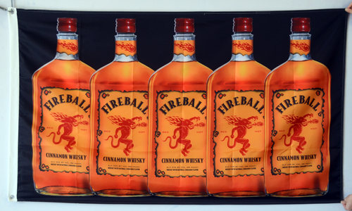 3款任选火球肉桂威士忌标Fireball Cinnamon Whisky Flag旗帜